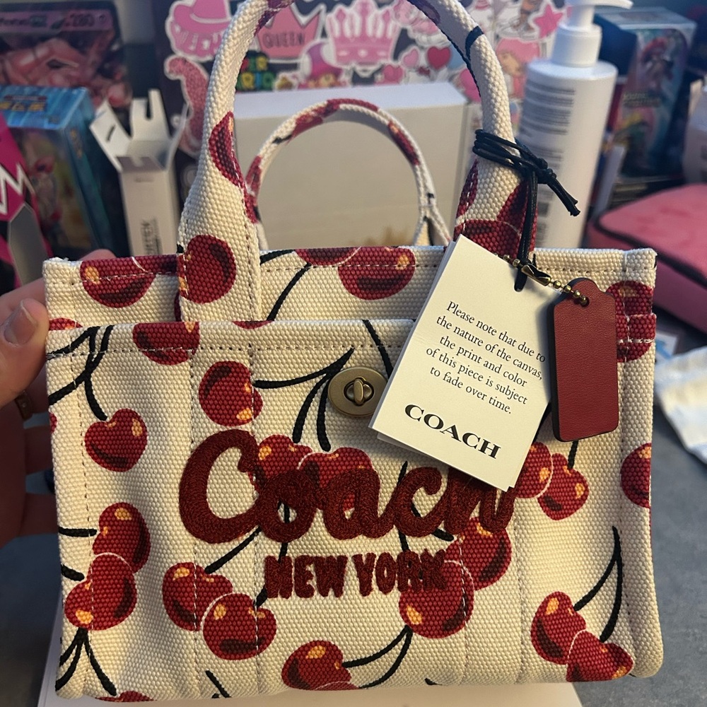 Coach cherry tote